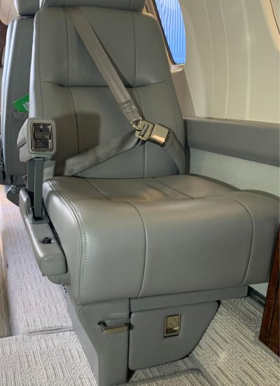 Custom aviation upholstery in San Juan, Puerto Rico by Sand Sea and Air Interiors—FAA-compliant, lightweight, luxury interiors for private and commercial aircraft.